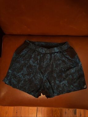 lululemon athletica Blue and Black Men's Athletic Shorts